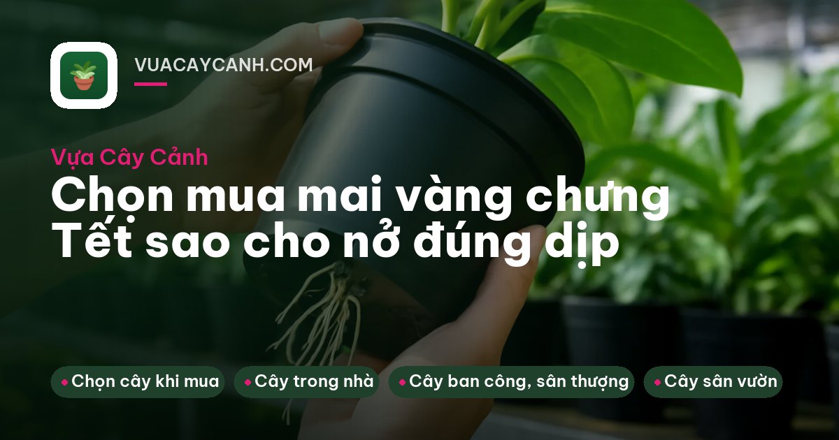 Tay nâng cành mai nhiều nụ hé vàng ở bãi cây ven sông cuối năm
